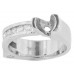 0.90 CT Round Cut Diamond Semi Mount Engagement Ring 